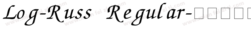 Log-Russ Regular字体转换